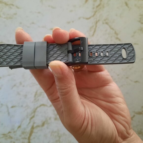 22mm Quick Release Replacement Watch Strap/Band - NWT! Gray, Dragon Scales - Picture 10 of 16